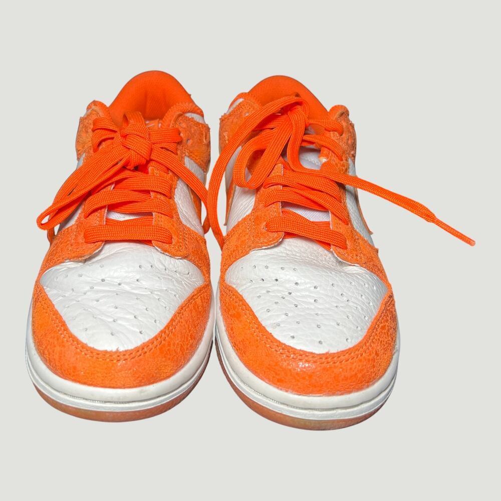 Nike Dunk Low GS Orange Black White Sneaker 5Y Womens 6.5 Streetwear - Picture 4 of 13